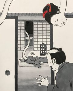 ろくろっ首のお菊さん久々 ROKURO-KUBI4